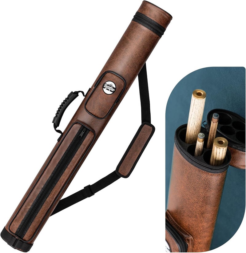 Trymaker Pool Cue Case, 2x2 Pool Stick Case (Not for 3/4) – Hard Billiard Bag for 2 Sticks, Billiard Accessories - Image 1